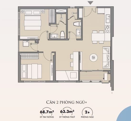 Căn hộ 54m2 Masteri West Heights những yếu điểm khách hàng nên biết