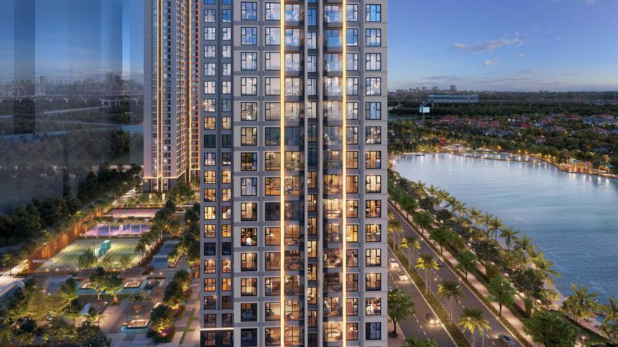 Tòa West B Masteri West Heights nâng tầm chất lượng sống của cư dân với không gian sống xanh và tầm nhìn thư thái.